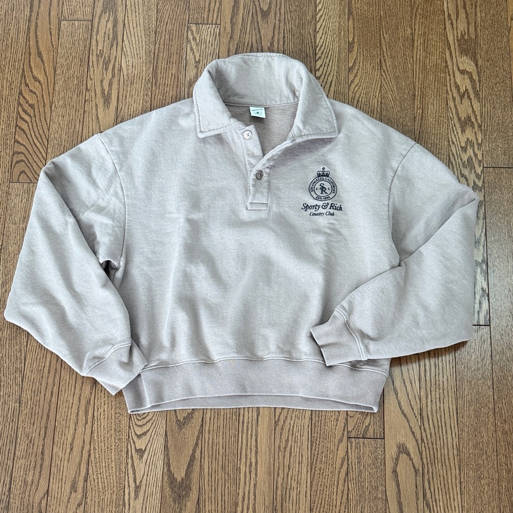 Sporty & Rich Tan Sweatshirt - Picture 2 of 5